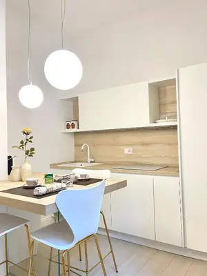 Cucina o angolo cottura di Casa Cavour White